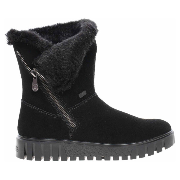 detail Dámské polokozačky Rieker Y3470-00 schwarz