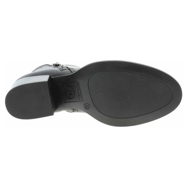 detail Dámské polokozačky Tamaris 1-25378-29 black leather