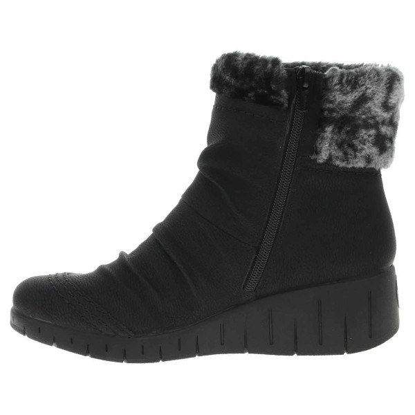 detail Dámské polokozačky Rieker Y1361-00 schwarz