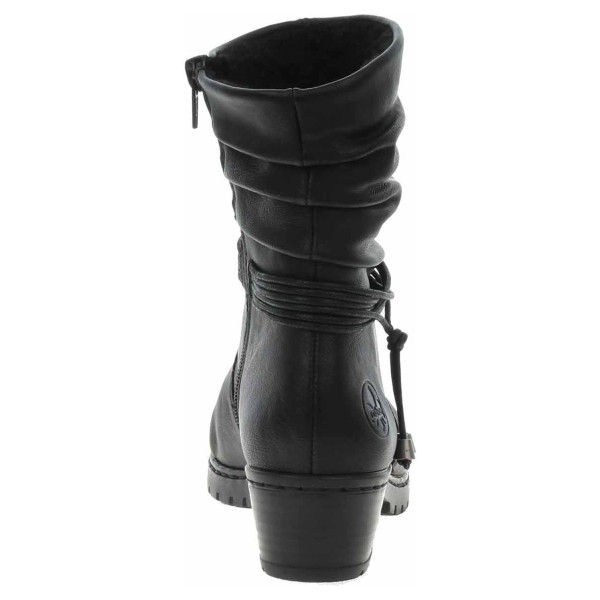 detail Dámské polokozačky Rieker Y17R2-00 schwarz