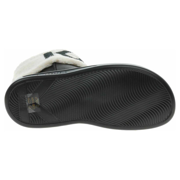 detail Dámské polokozačky Karl Lagerfeld KL44550 Black Lthr/Textile