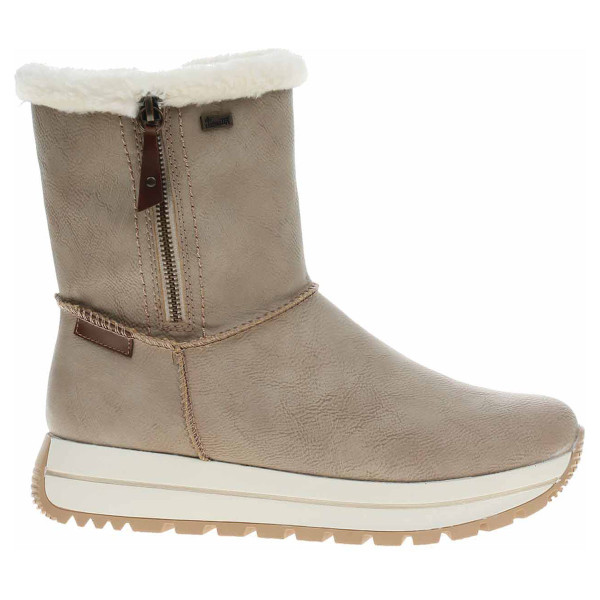detail Dámské polokozačky Rieker N4052-60 beige