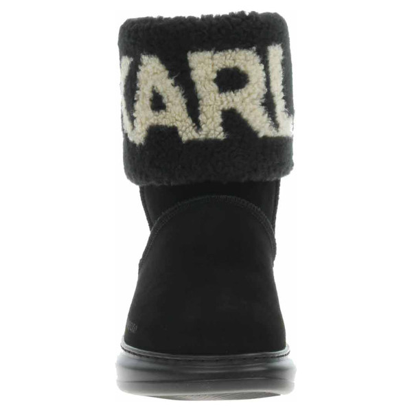 detail Dámské polokozačky Karl Lagerfeld KL44552 Black Suede