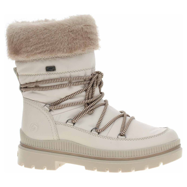 detail Dámské polokozačky Remonte D0C81-80 weiss kombi