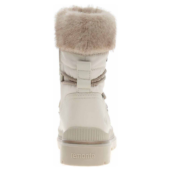 detail Dámské polokozačky Remonte D0C81-80 weiss kombi