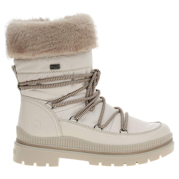 detail Dámské polokozačky Remonte D0C81-80 weiss kombi