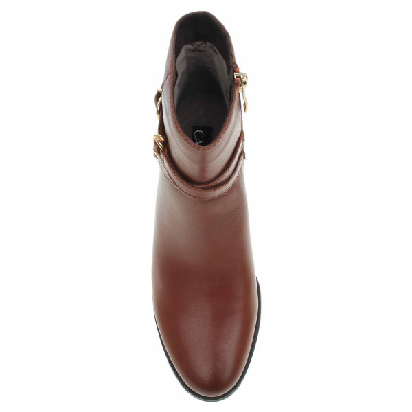 detail Dámské polokozačky Caprice 9-25303-45 cognac nappa