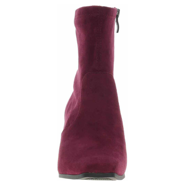 detail Dámské polokozačky Caprice 9-25354-41 bordeaux stretch