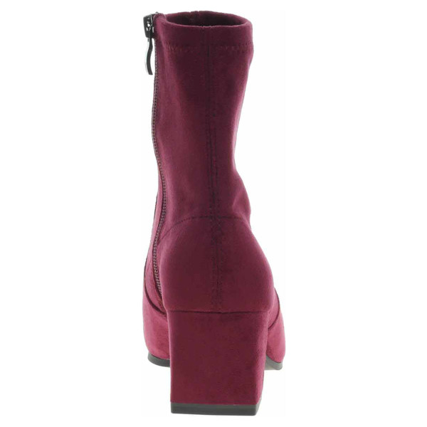 detail Dámské polokozačky Caprice 9-25354-41 bordeaux stretch