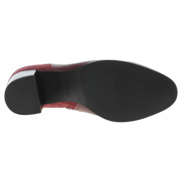 detail Dámské polokozačky Caprice 9-25302-45 bordeaux comb