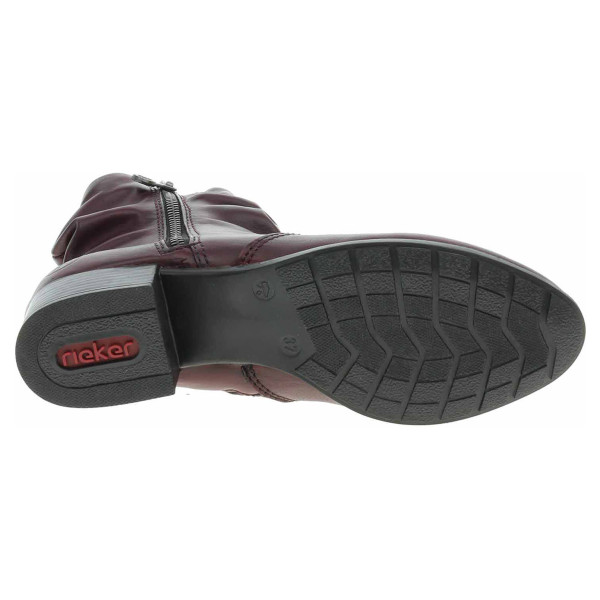 detail Dámské polokozačky Rieker 78656-35 rot