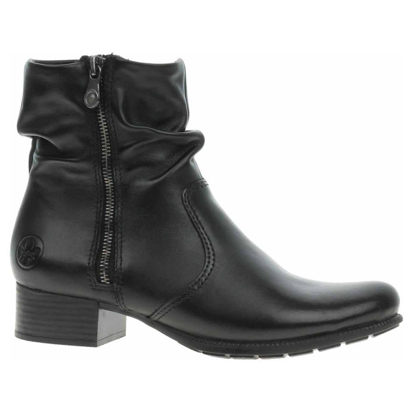 detail Dámské polokozačky Rieker 78656-00 schwarz