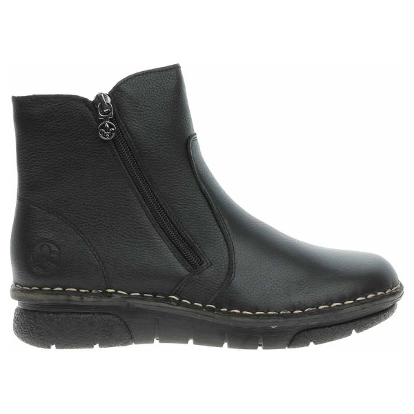 detail Dámské polokozačky Rieker 73365-00 schwarz