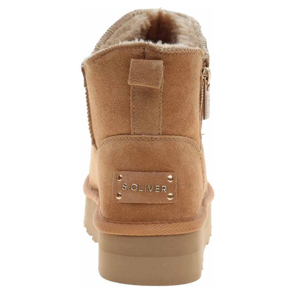 detail s.Oliver dámské válenky 5-26447-43 cognac
