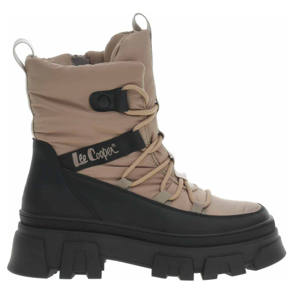 detail Dámské sněhule Lee Cooper LCJ-24-47-3143LA lt.brown-black