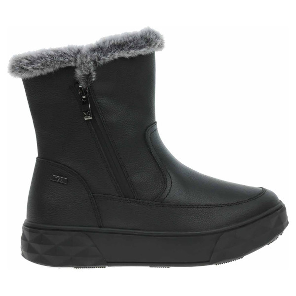 detail Dámské polokozačky Caprice 9-26402-43 black nappa