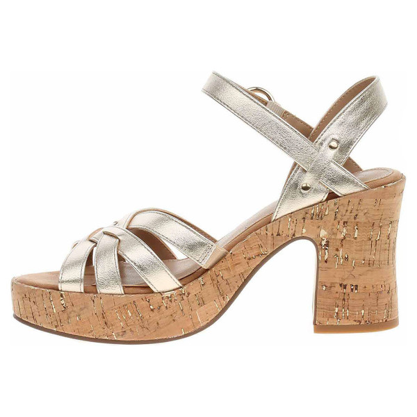 detail Dámské sandály s.Oliver 5-28315-42 light gold