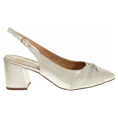 detail Dámské lodičky Deska 37224 beige