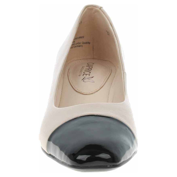 detail Dámské lodičky Caprice 9-22305-42 beige-black