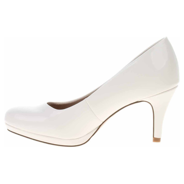 detail Dámské lodičky Tamaris 1-22444-29 white patent