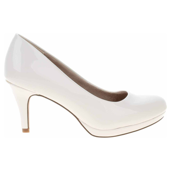 detail Dámské lodičky Tamaris 1-22444-29 white patent