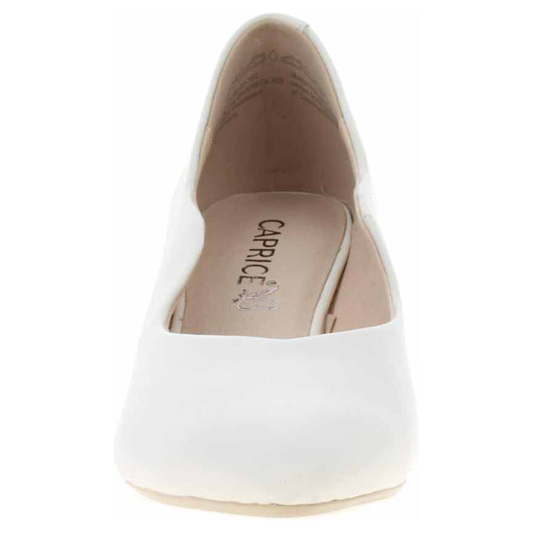 detail Dámské lodičky Caprice 9-22400-28 white nappa
