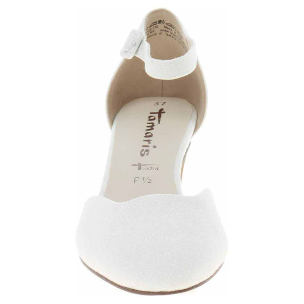 detail Tamaris dámská společenská obuv 1-24432-41 white glam