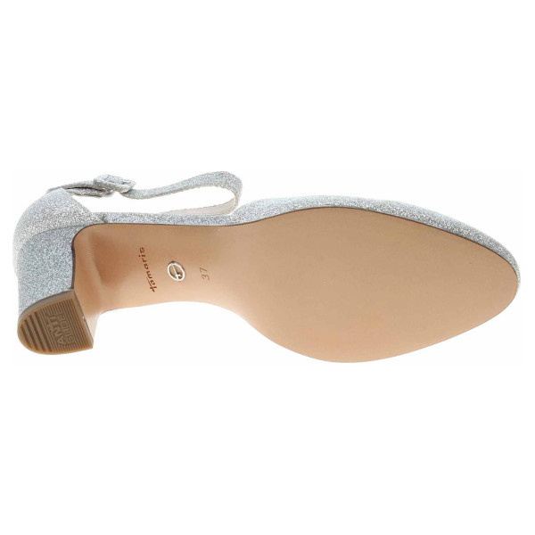 detail Tamaris dámská společenská obuv 1-24432-41 silver glam