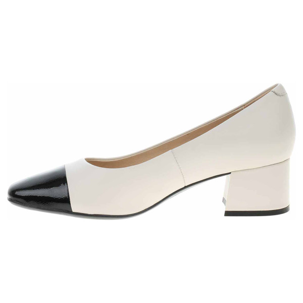 detail Dámské lodičky Caprice 9-22305-20 offwhite-black