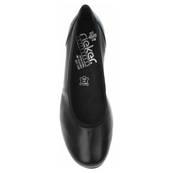 detail Dámské lodičky Rieker 41650-00 schwarz