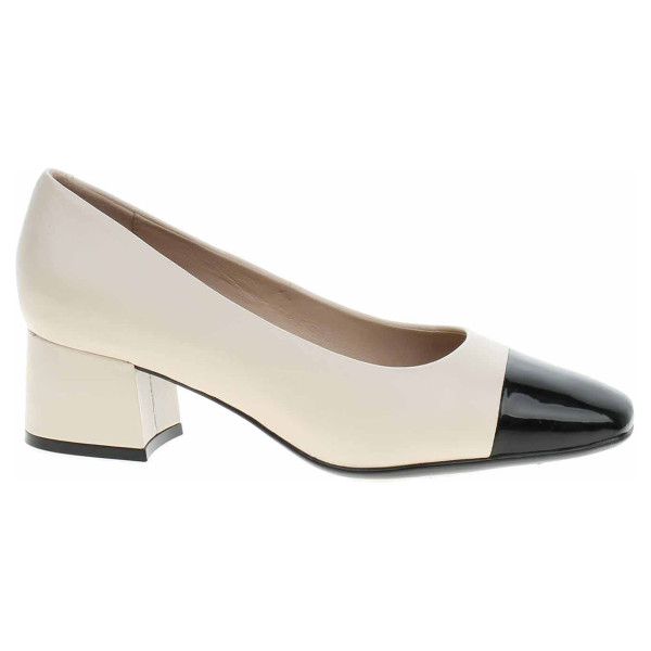 detail Dámské lodičky Caprice 9-22305-42 offwhite-black