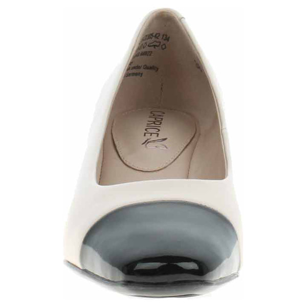 detail Dámské lodičky Caprice 9-22305-42 offwhite-black