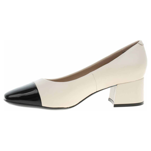 detail Dámské lodičky Caprice 9-22305-42 offwhite-black