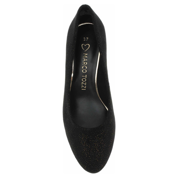 detail Dámské společenské lodičky Marco Tozzi 2-22438-43 black-gold