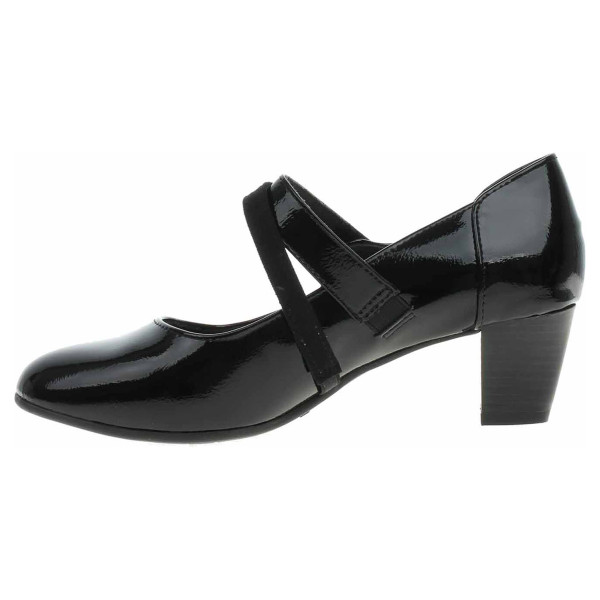 detail Dámské lodičky Jana 8-24465-43 black patent