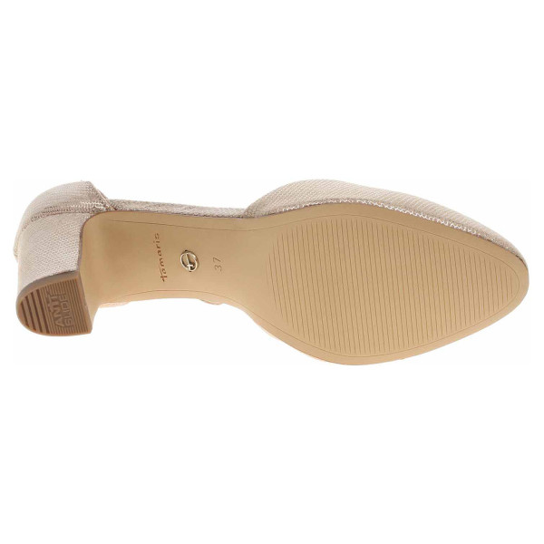 detail Dámská společenská obuv Tamaris 1-24412-41 light gold struct