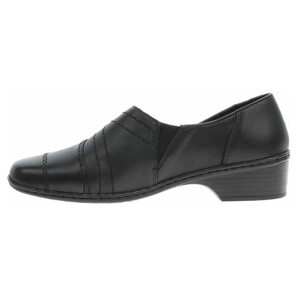 detail Dámské mokasiny Rieker 48260-01 schwarz