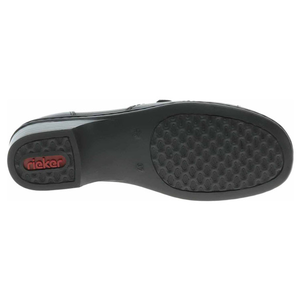 detail Dámské mokasiny Rieker 48260-01 schwarz