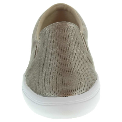 detail Lacoste Gazon Slip On dámské mokasiny zlaté