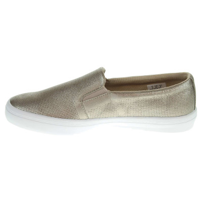 detail Lacoste Gazon Slip On dámské mokasiny zlaté