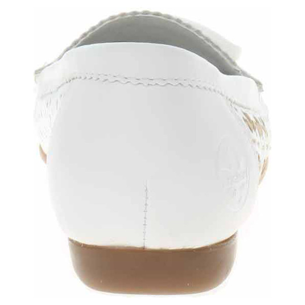 detail Dámské mokasiny Rieker L6396-80 weiss