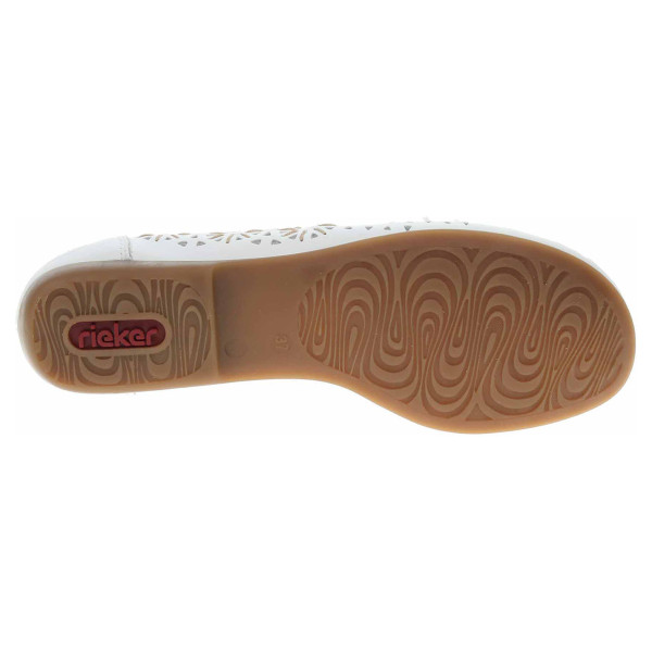 detail Dámské mokasiny Rieker L6396-80 weiss