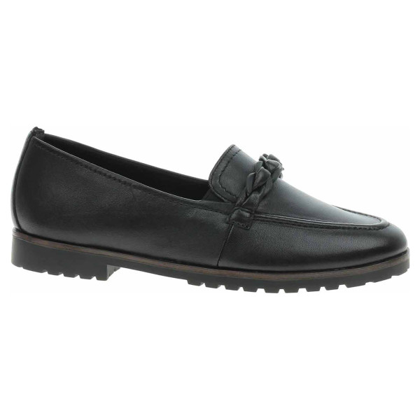 detail Dámské mokasiny Tamaris 1-24200-42 black leather