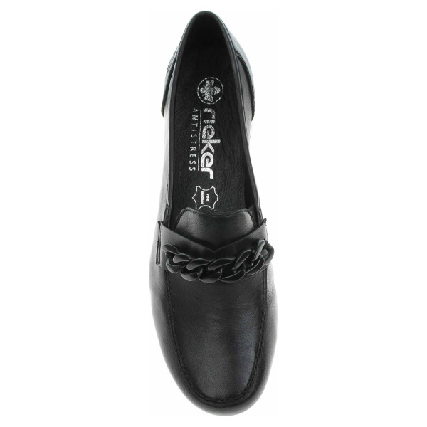 detail Dámské mokasiny Rieker 41660-00 schwarz