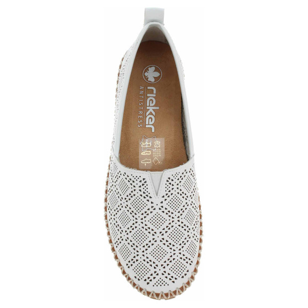 detail Dámské mokasiny Rieker M2851-80 weiss