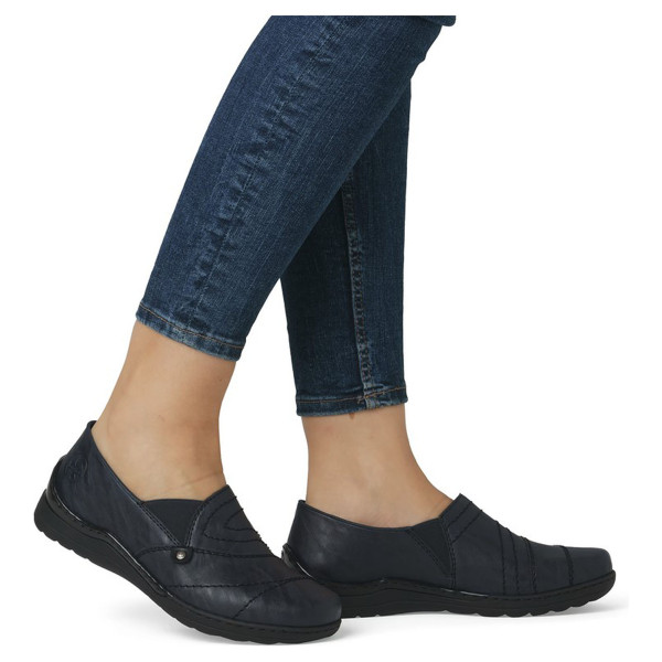 detail Dámské mokasiny Rieker 48961-14 blau