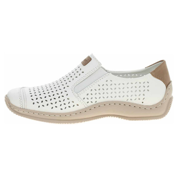 detail Dámské mokasiny Rieker L1792-80 weiss