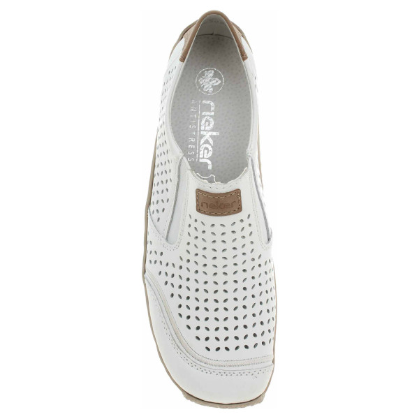detail Dámské mokasiny Rieker L1792-80 weiss