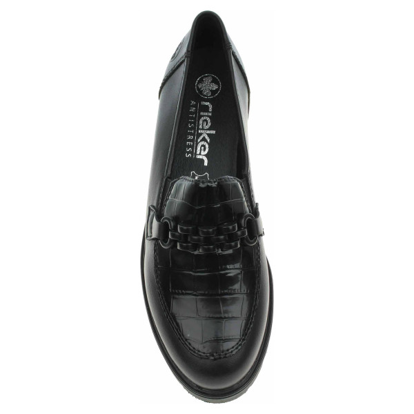 detail Dámské mokasiny Rieker 45561-01 schwarz