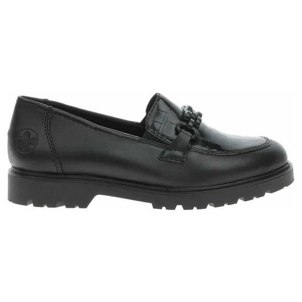 detail Dámské mokasiny Rieker 45561-01 schwarz